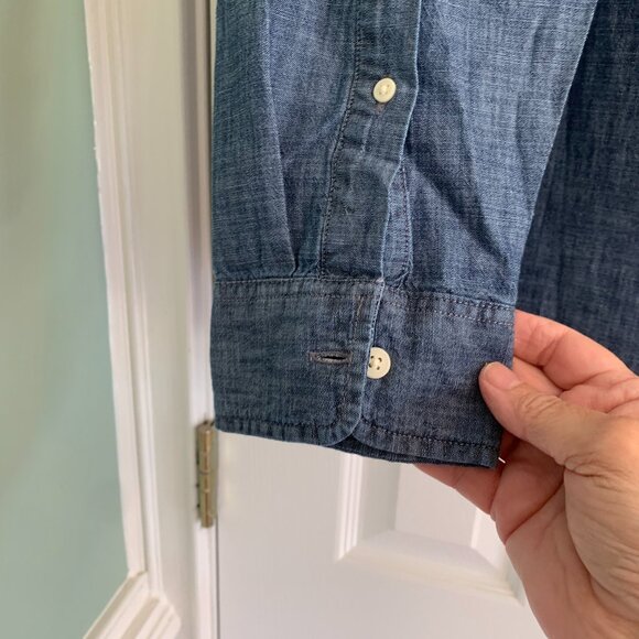 Men's Long Sleeve St John Bay Shirt XL Blue NWT - Picture 7 of 8